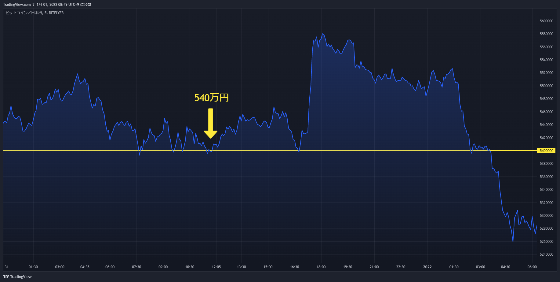 btc chart 20211231