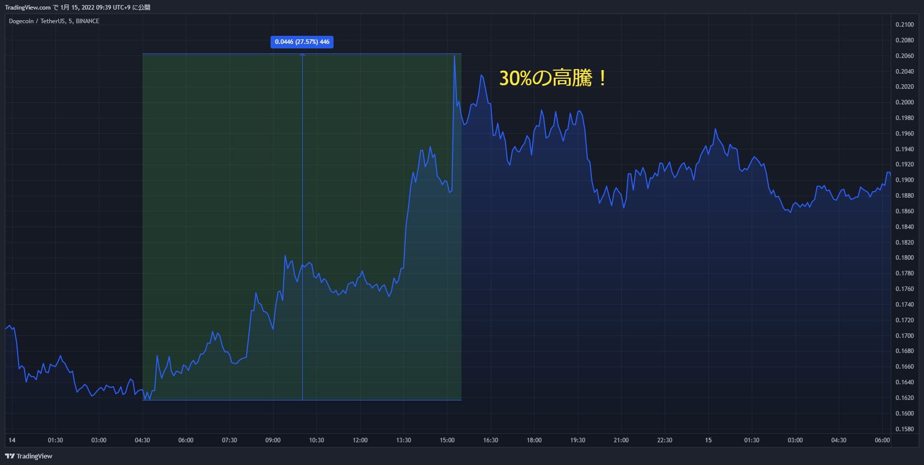 doge chart 20220114